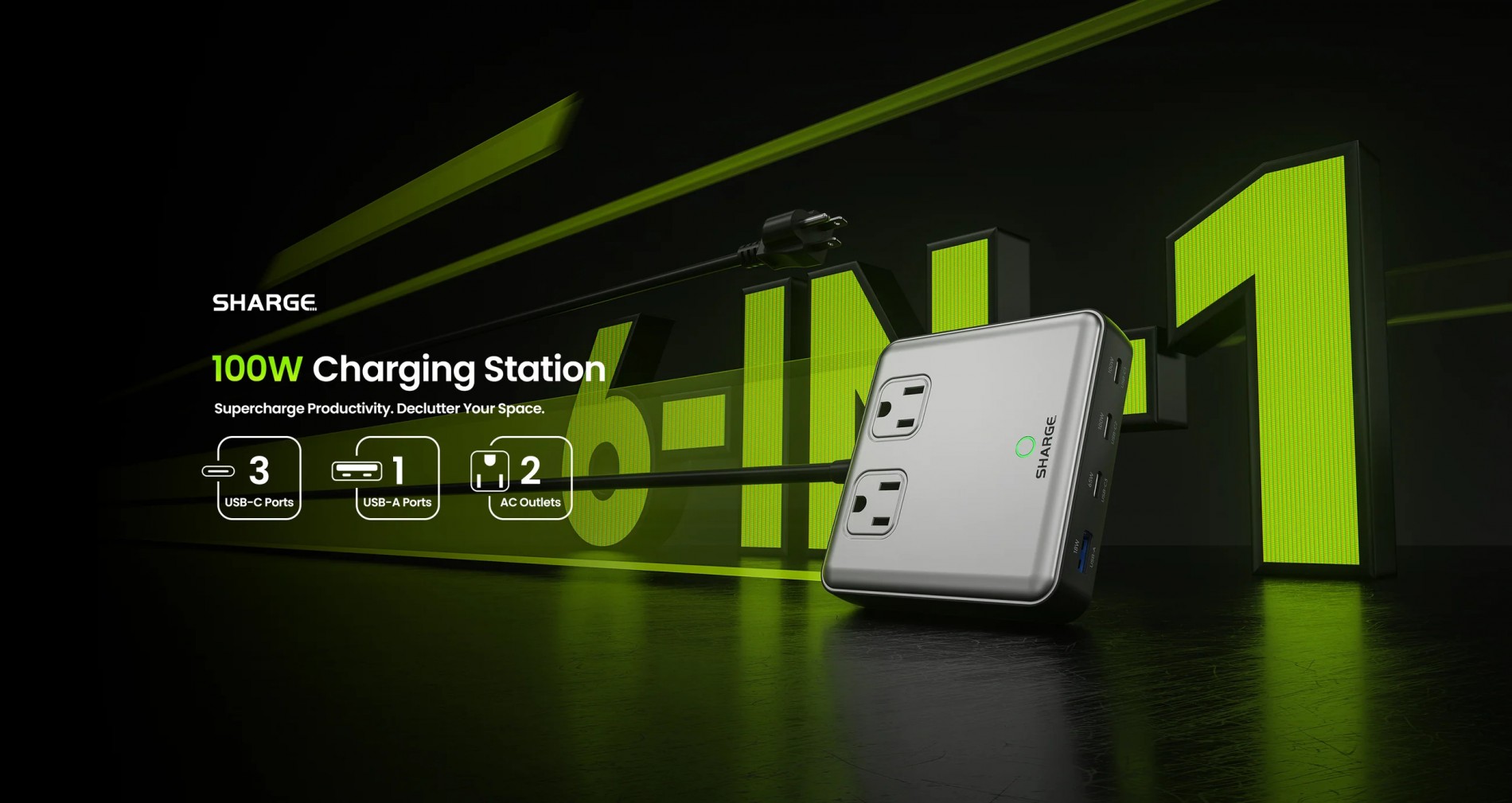 1_sharge_100w_charging_station_6_in_1