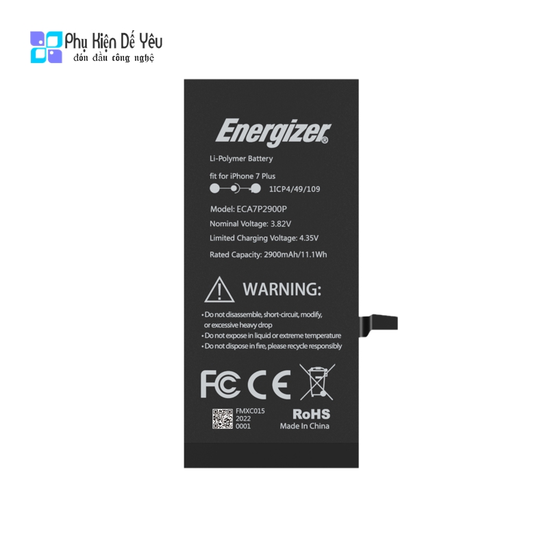 Pin iPhone 7 Plus Energizer ECA7P2910 - 2910mAh