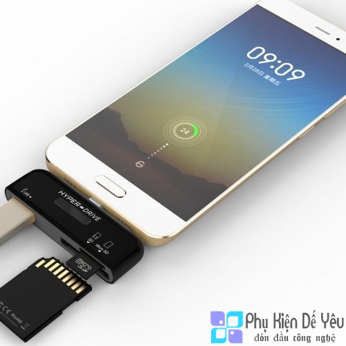 HYPERDRIVE 3-IN-1 CONNECTION KIT cho điện thoại/ Tablet/ Laptop USB-C