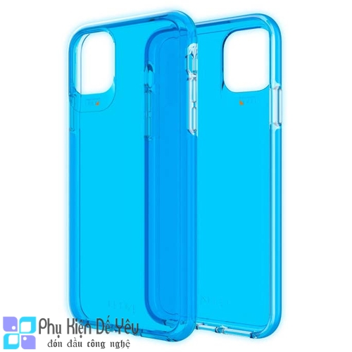 ỐP LƯNG CHỐNG SỐC GEAR4 D3O CRYSTAL PALACE  Neon Blue IPHONE 11 PRO MAX - ICB64CRTNBLE