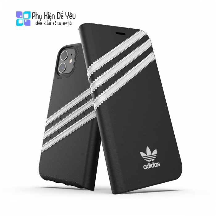 Ốp adidas OR Booklet Case PU FW19 for iPhone 11 6.1 inch  black/white