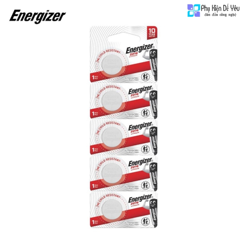 Pin Energizer 2016 (Vỉ 5 viên)