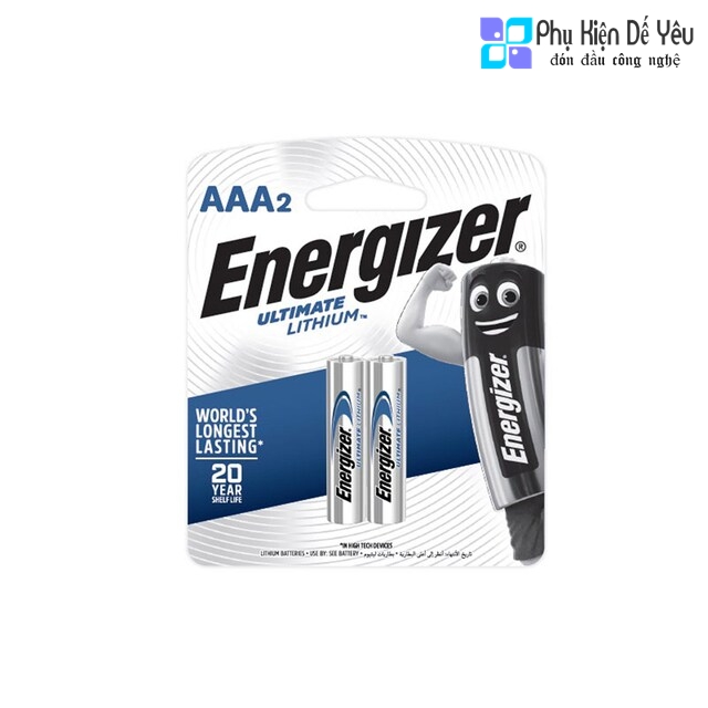 Pin AAA Energizer Lithium Batteries L92 BP2