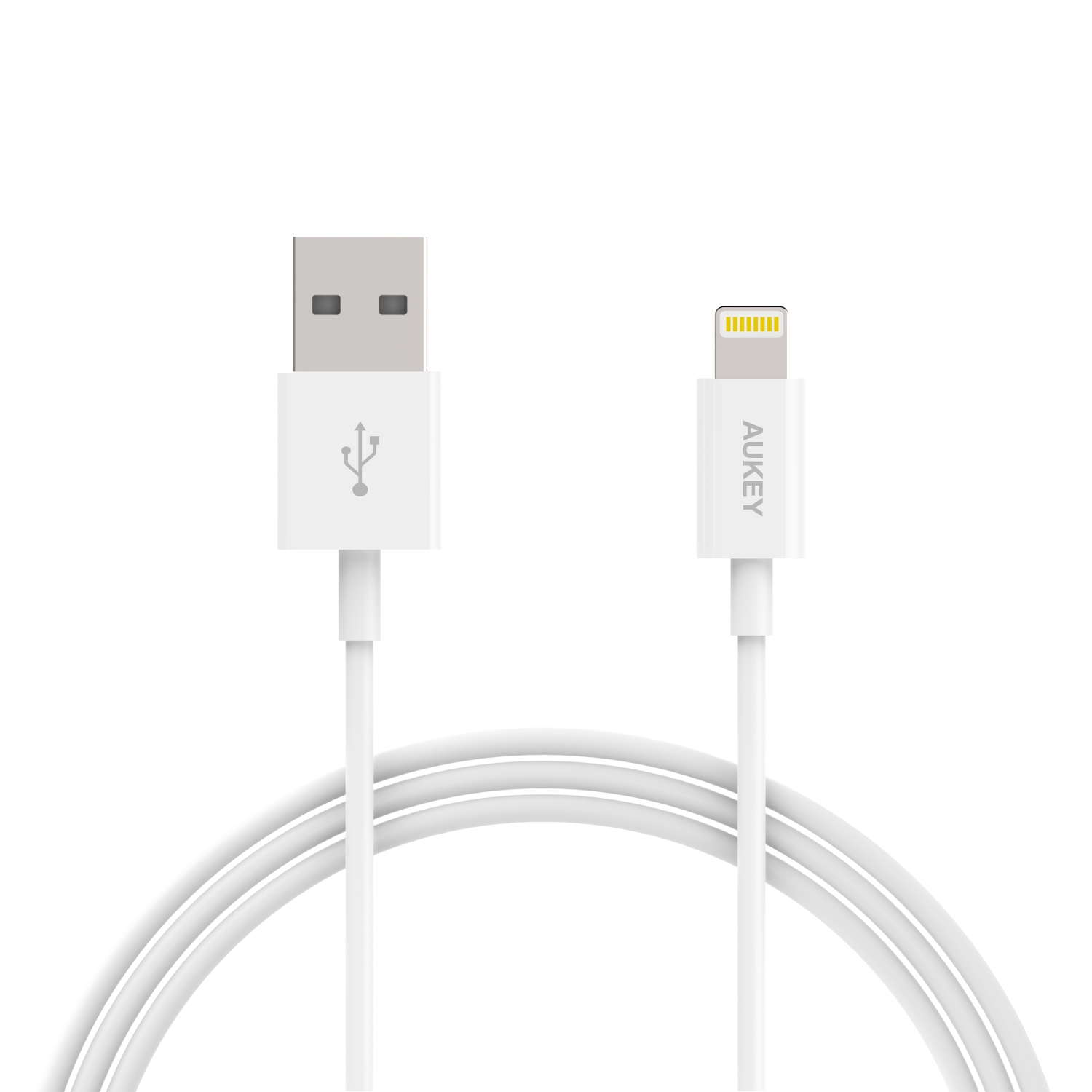 Cáp Lightning AUKEY 3m - Chứng chỉ Apple MFI - Trắng