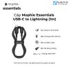 cap-mophie-essentials-usb-c-to-lightning-1m - ảnh nhỏ  1