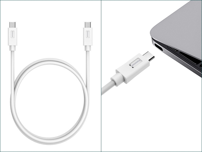 Cáp USB-C to USB-C Tronsmart 1,8m - Màu Trắng