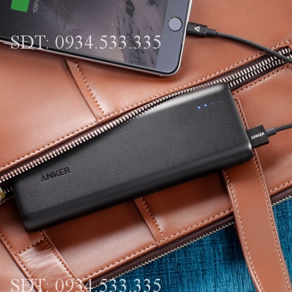 Pin sạc dự phòng Anker PowerCore 20100 mAh - 2 Cổng Sạc - Đen