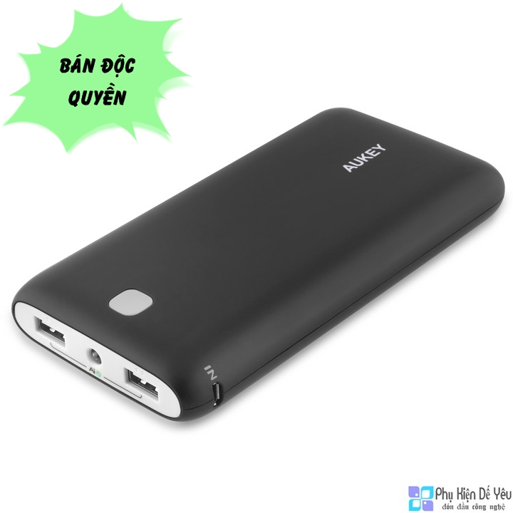 Pin sac dự phòng Aukey PB N15 20000 mAh 2 cổng sạc - HÀNG TRƯNG BÀY