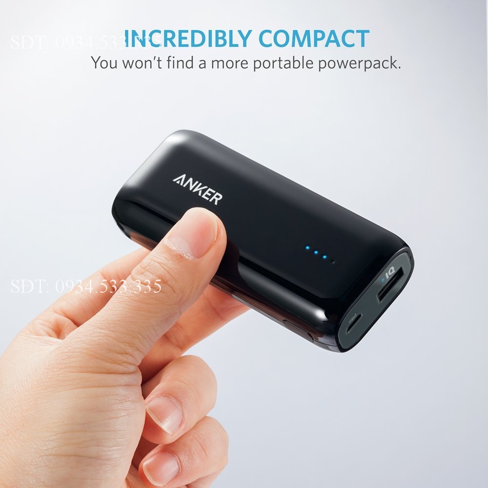 Pin sạc dự phòng Anker Astro E1 5200mAh - Màu Đen