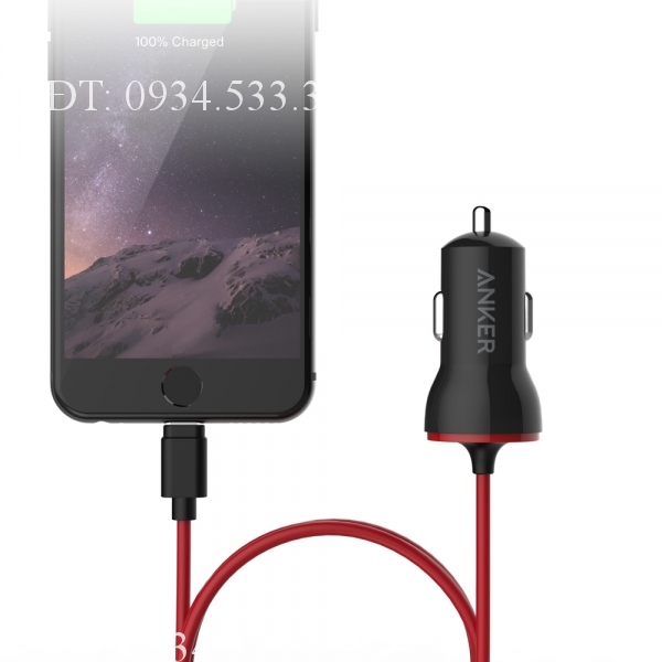 Sạc Ô Tô Anker PowerDrive Lightning - Chứng chỉ Apple MFi